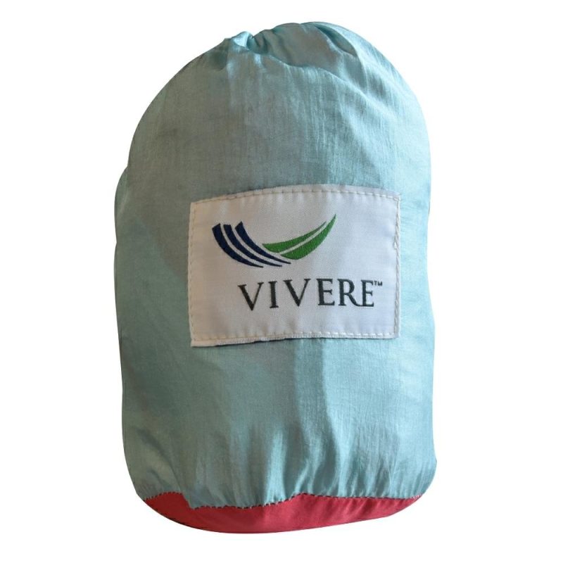 Vivere Hängematte Nylon Doppel Lt. Blau, Rosa - – Bild 6