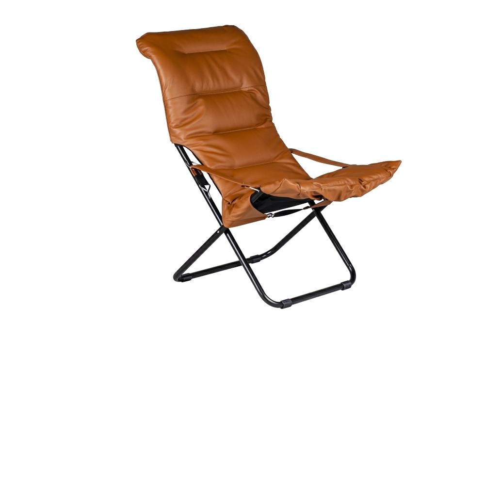 FIESTA RELAX SOFT LEDER schwarz - Stahl Chrom