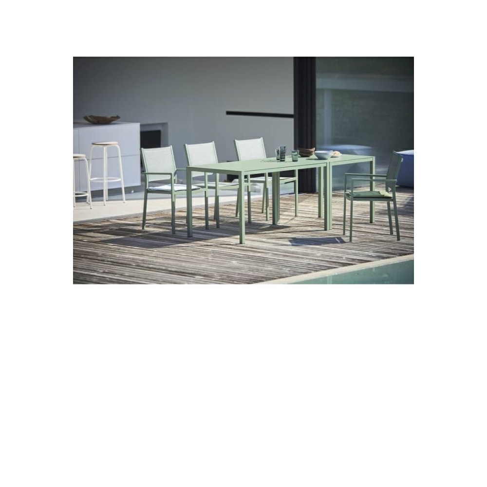 TISCH "AIR" SHEET 180X90 ALUMINIUM ALUMINIUM