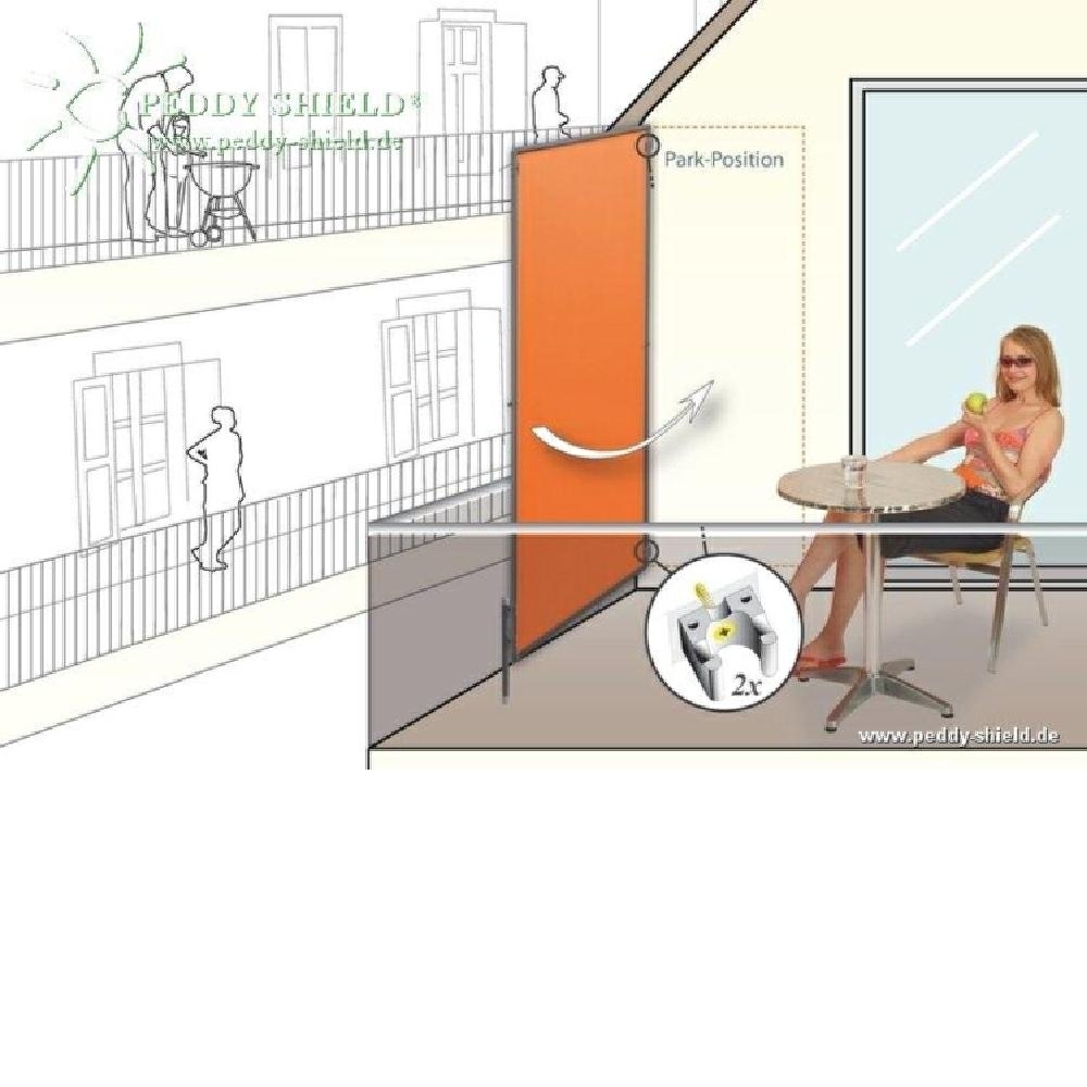 Stoff Sonnensegel, weiß, 146 cm breit per 1 m