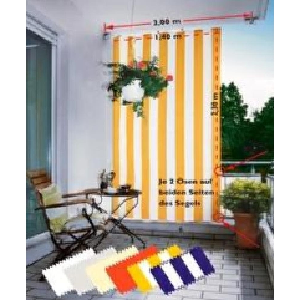 Stoff Sonnensegel, weiß, 146 cm breit per 1 m